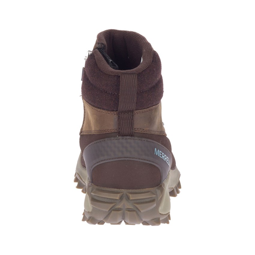 Bottes Merrell Thermo Kiruna Mid Zip Waterproof Bordeaux/Marron Femme | C.Y.KNOG